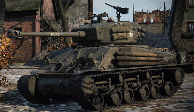 Танк M4A3E8 Sherman Fury в World of tanks
